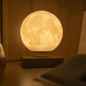 Lámpara de Luna Flotante Magnética Levitating Moon – Decoración Premium con Luz LED